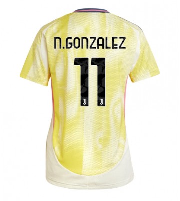 Juventus Nicolas Gonzalez #11 Segunda Equipación Mujer 2024-25 Manga Corta